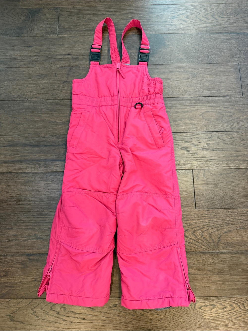 Lands' End Pink Kids Snow Bib Overalls Size 5 - C34-123